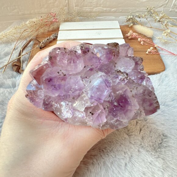 Gorgeous Raw Amethyst Flower Cluster - Picture 7 of 7